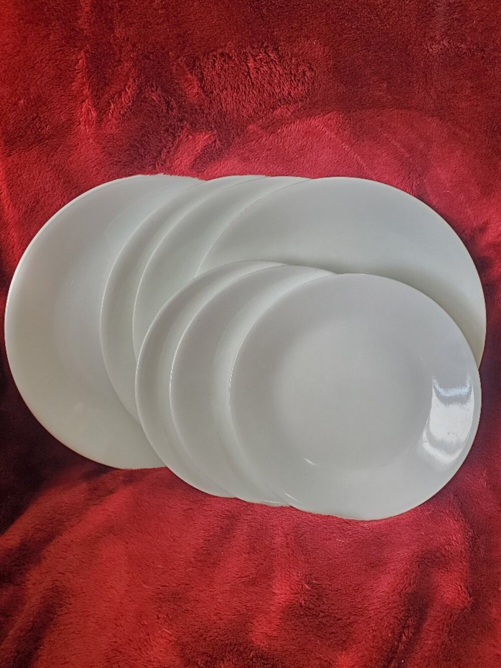 Corelle Livingware Vitrelle Frost White Bundle 4 Salad Plates & 3 Dessert Plates